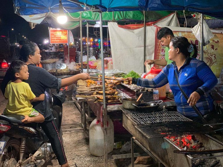 Essensstand in Sieam Reap