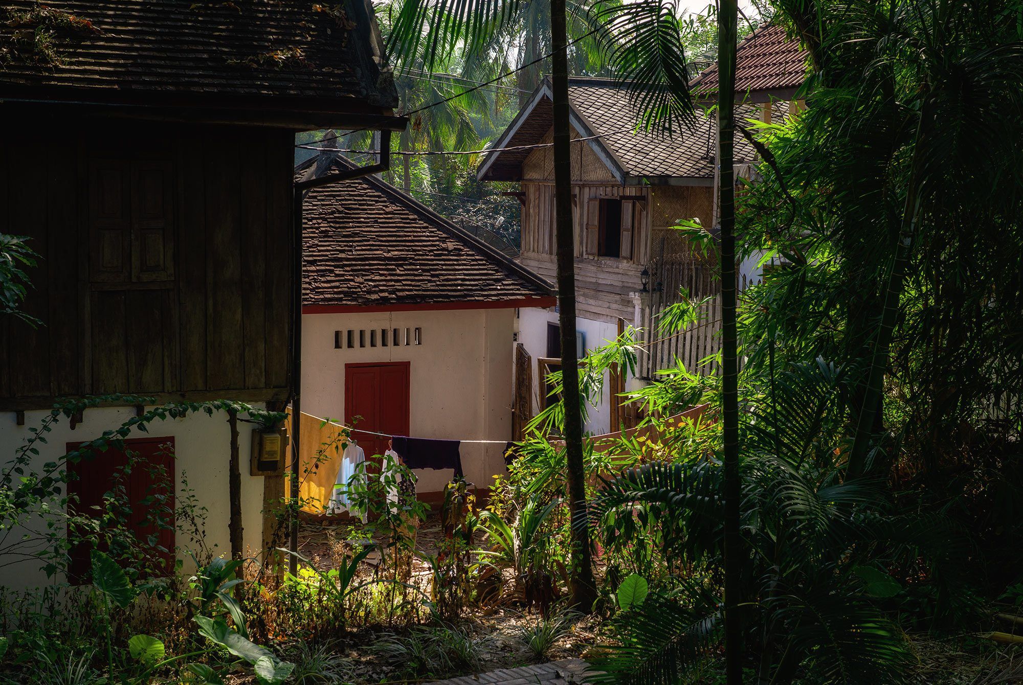 Dorfhäuser in Luang Prabang