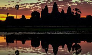 Angkor Wat bei Sonnenaufgang