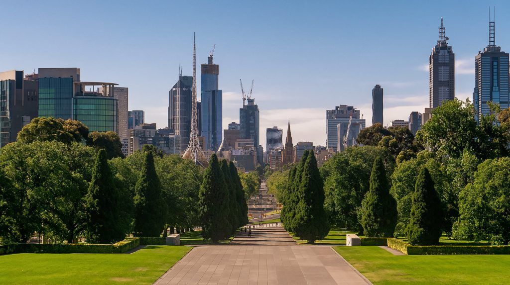 Melbourne Skyline from War Memorial