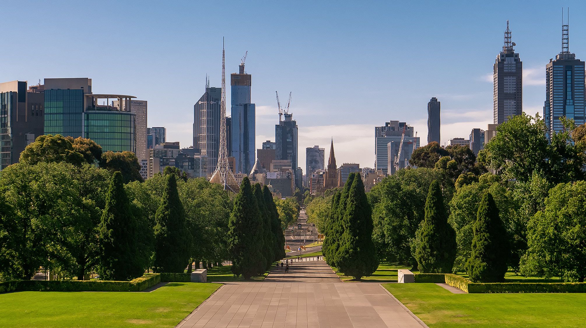 Melbourne Skyline from War Memorial